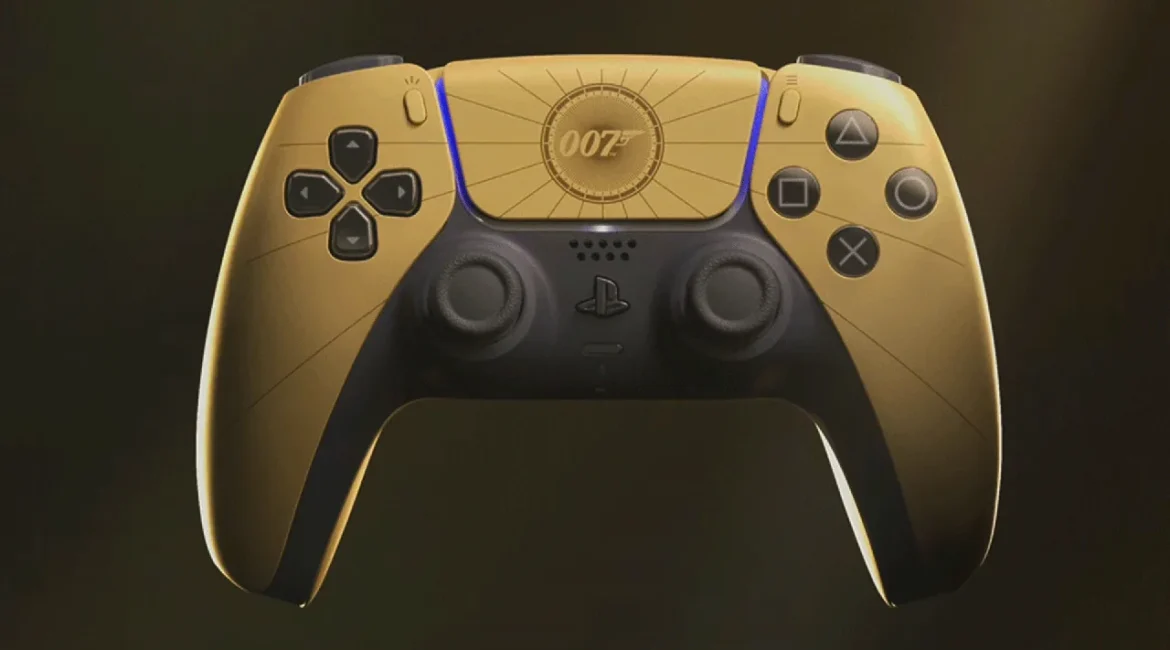 Sony anuncia DualSense edição limitada de 007 First Light com visual dourado e pré-venda em abril